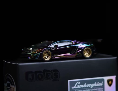 MINI GT 1/64 Joes Work Lamborghini Aventador SVJ Laser Iridescent LE99