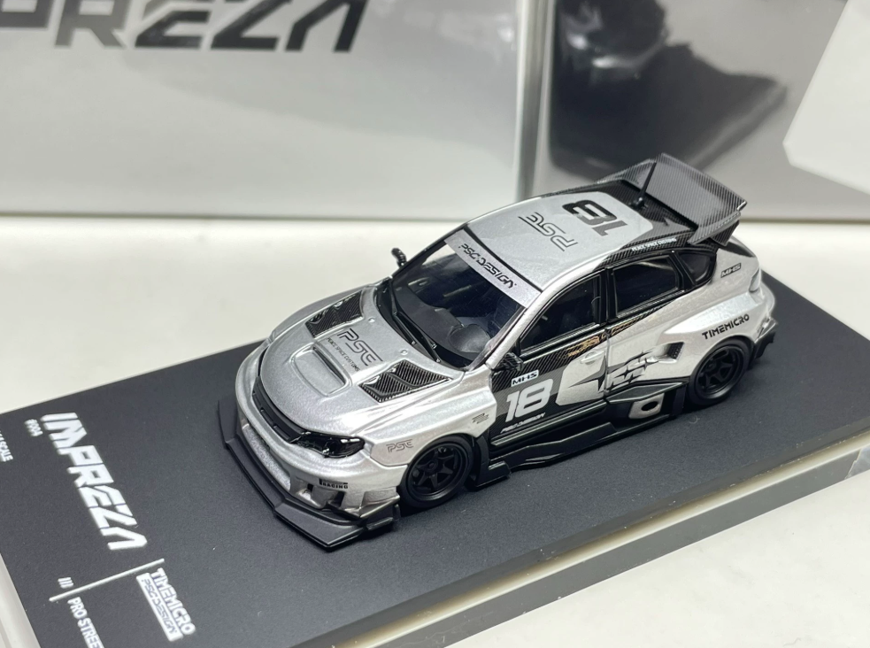 TimeMicro x PSC DESIGN 1/64 Subaru Impreza Raider Silver