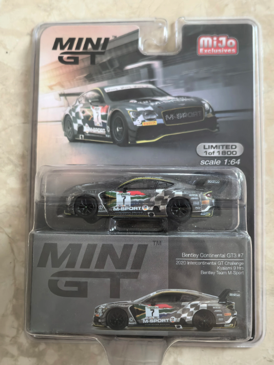 MINI GT 1:64 Bentley Continental GT3 7 M Sport MiJo Exclusives Diecast Model
