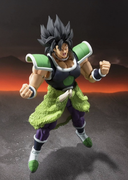Bandai SHF Dragon Ball Super Broly Base Black Hair Battle Suit