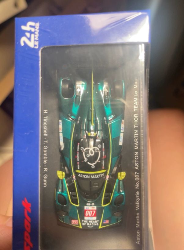 Spark 1/64 Aston Martin Valkyrie 007 Le Mans 2025 Hypercar