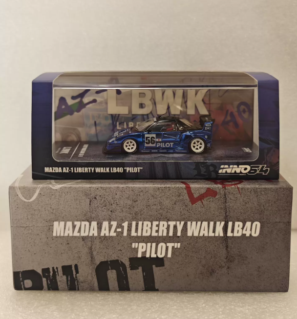 Inno64 1:64 Mazda AZ-1 LBWK LB40 Pilot Electroplated Hidden Edition