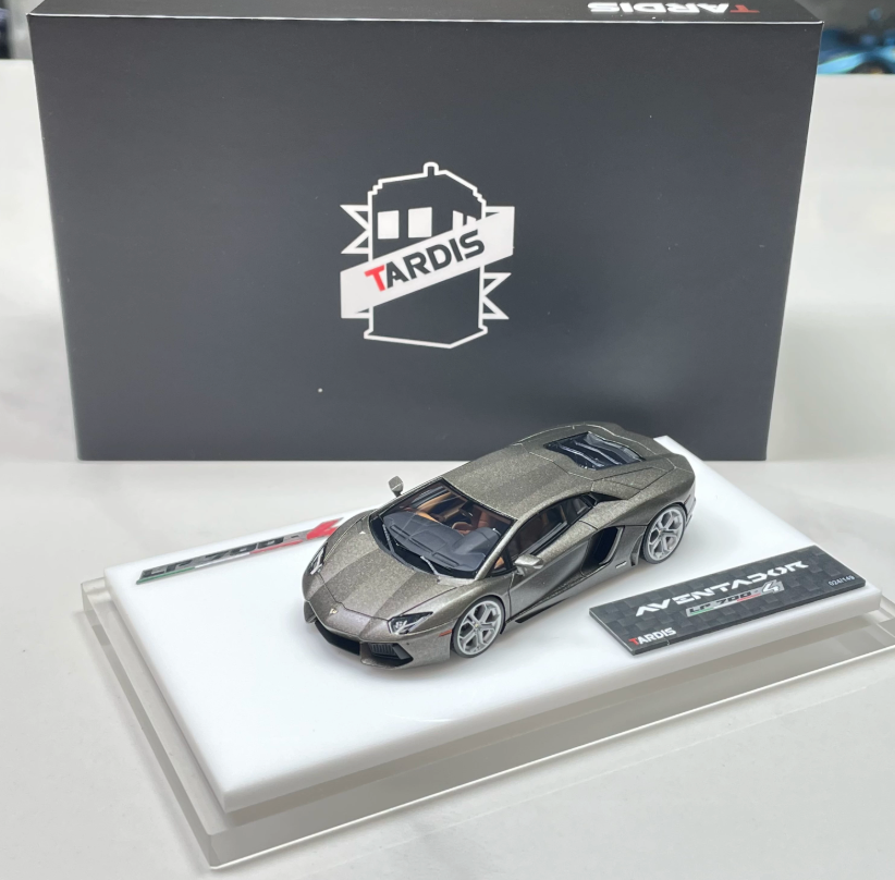 TARDIS 1/64 Lamborghini Aventador LP700-4 Flowing Sand Dark Gold Resin Model