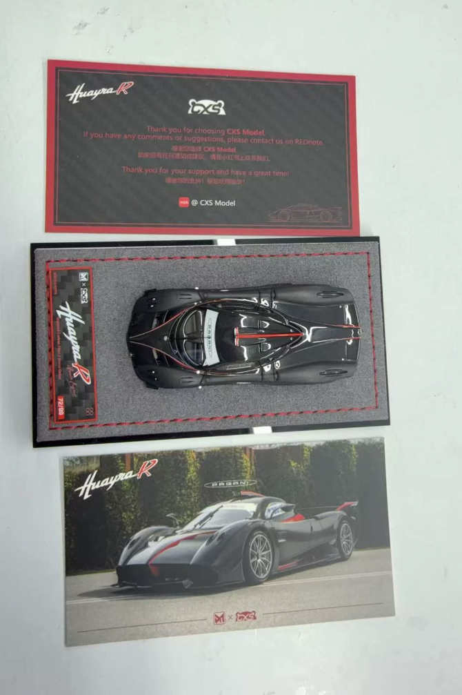 DMY x CXS 1/64 Pagani Huayra R Black Carbon #31