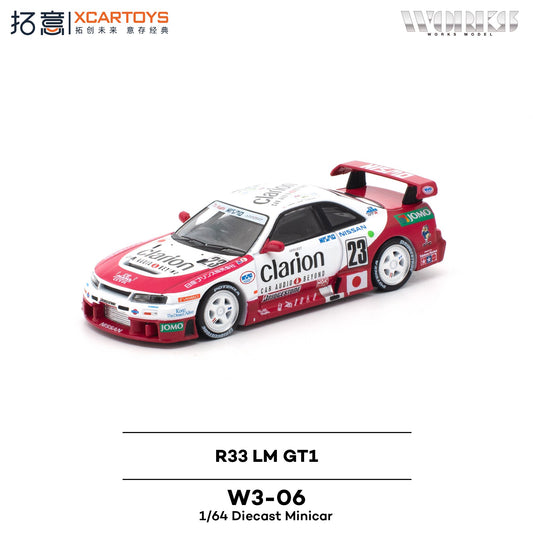 XCARTOYS 1/64 Nissan GTR R33 LM GT1 Clarion Livery Preorder