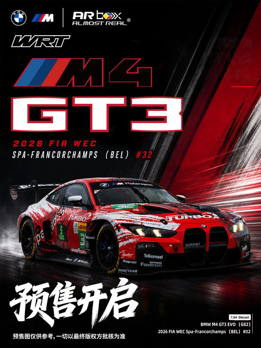 Almost Real 1/64 BMW M4 GT3 EVO 2026 WEC Spa #32 Preorder
