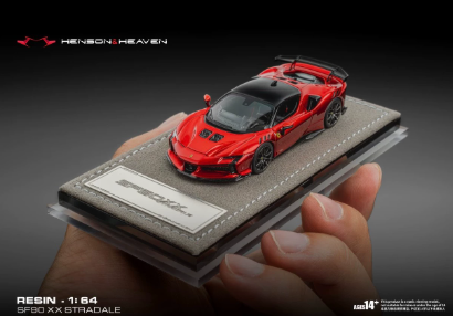 HH Model 1/64 Ferrari SF90 XX Stradale Volcano Red Resin Limited 399