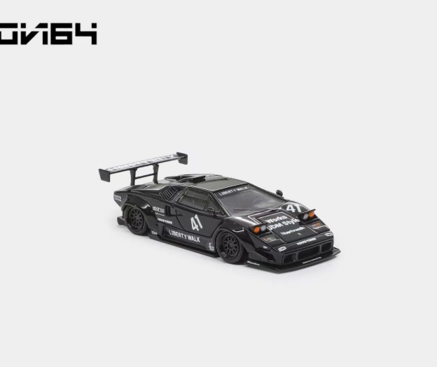 Vision64 1/64 Lamborghini Countach LP500 LB-Works Black