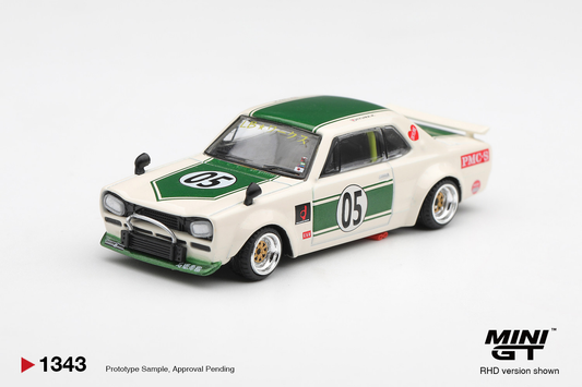 MINIGT 1/64 Nissan Skyline LB-WORKS White Green Preorder