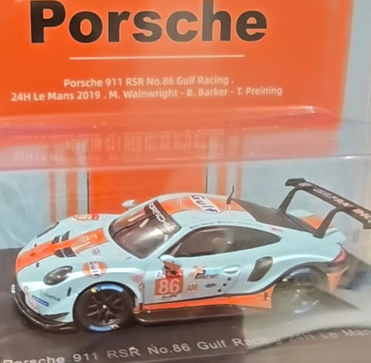 Spark 1:64 Porsche 911 RSR Gulf Racing Livery Suzhou GT Show Limited