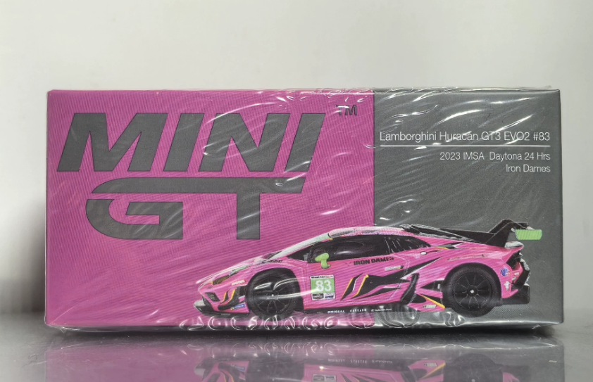 MINI GT 772 Lamborghini Huracan GT3 EVO2 #83 Iron Dames IMSA Daytona 24H