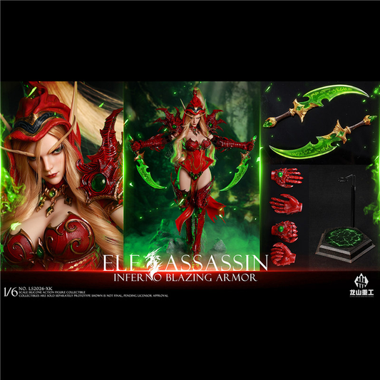Longshan Heavy Industry 1/6 Elf Assassin Inferno Blazing Armor Preorder