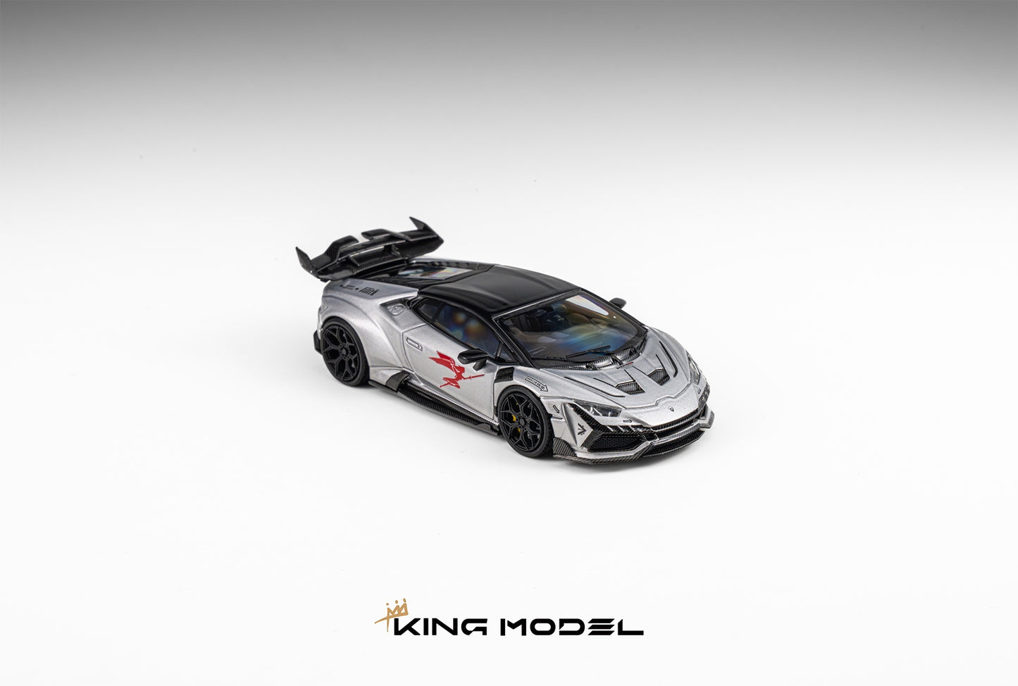 King Model 1:64 DarwinPRO Lamborghini Huracan Silver Diecast Preorder