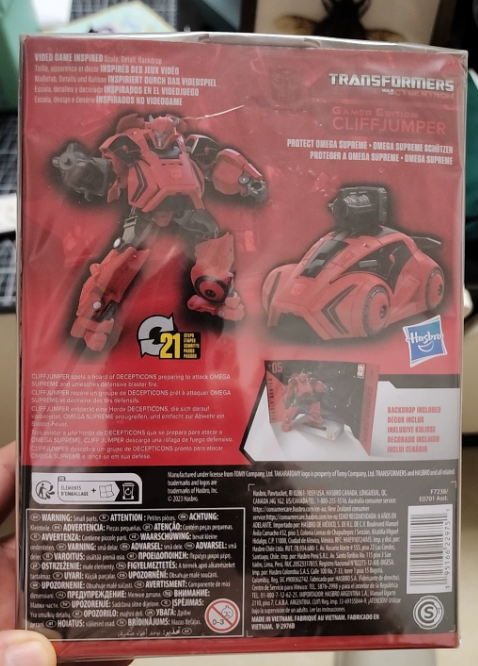 Hasbro Takara Tomy Transformers Studio Series Gamer Ed 05 Cliffjumper