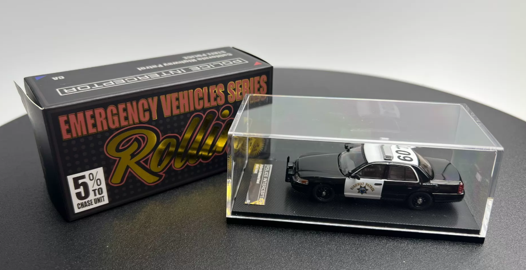Rollin 1/64 Ford Crown Victoria CHP Police Interceptor Alloy