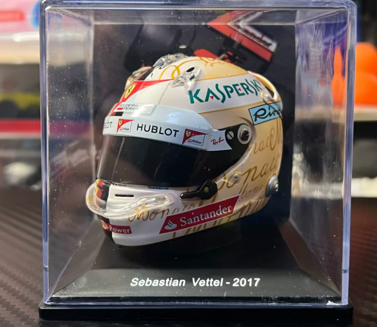 Spark 1:5 Sebastian Vettel 2017 Monaco GP Helmet Replica