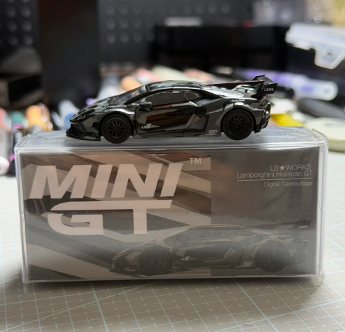MINI GT 398 LB Works Lamborghini Huracan GT Digital Camo 1/64