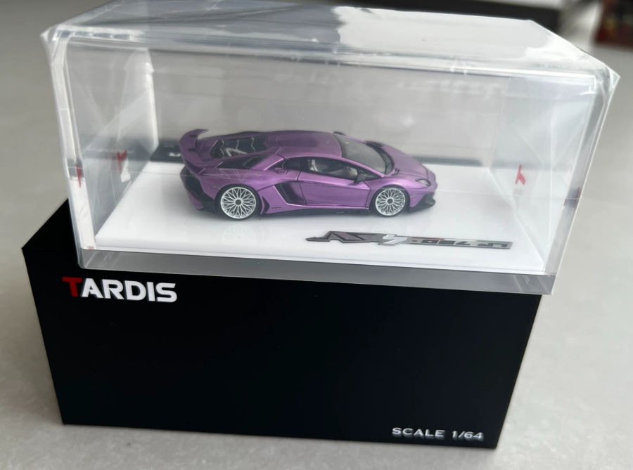 Tardis 1/64 Lamborghini Aventador LP750-4 SV Anniversary Purple