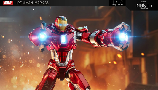 ZD Toys 1/10 Iron Man Mark 35 Red Snapper Action Figure