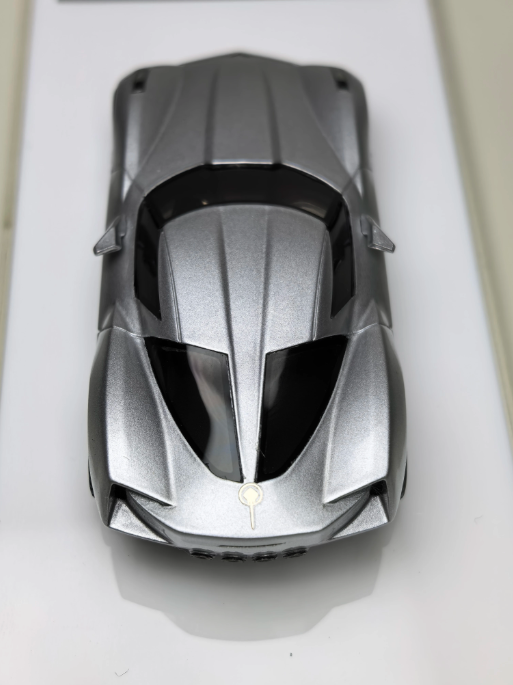 MK Miniatures 1:64 Corvette C7 Stingray Concept Sideswipe Silver Resin Model
