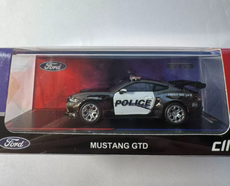 CMModel 1/64 Ford Mustang GTD Police Car Beijing Show Exclusive