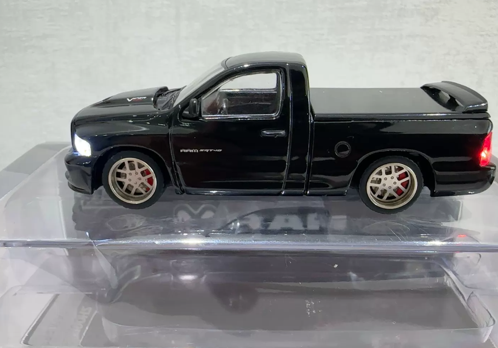 GCD Shoom 1:64 Dodge RAM SRT-10 Black Diecast Model Car with Bearing Wheels