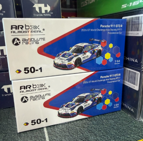 ARbox 1/64 Porsche 911 GT3R Absolute Racing Sepang 2026