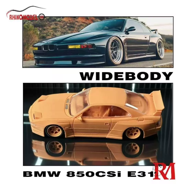 RHINO MODEL 1/64 BMW 850CSi E31 Widebody Deep Green