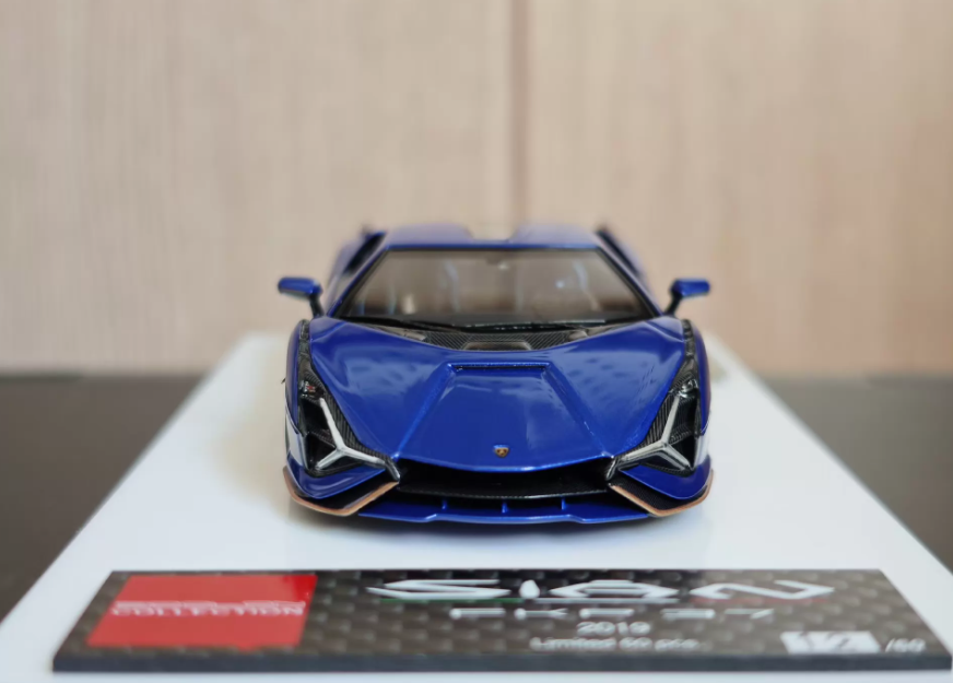 Make Up 1/43 Lamborghini Sian FKP37 Blue Bronze Limited Model