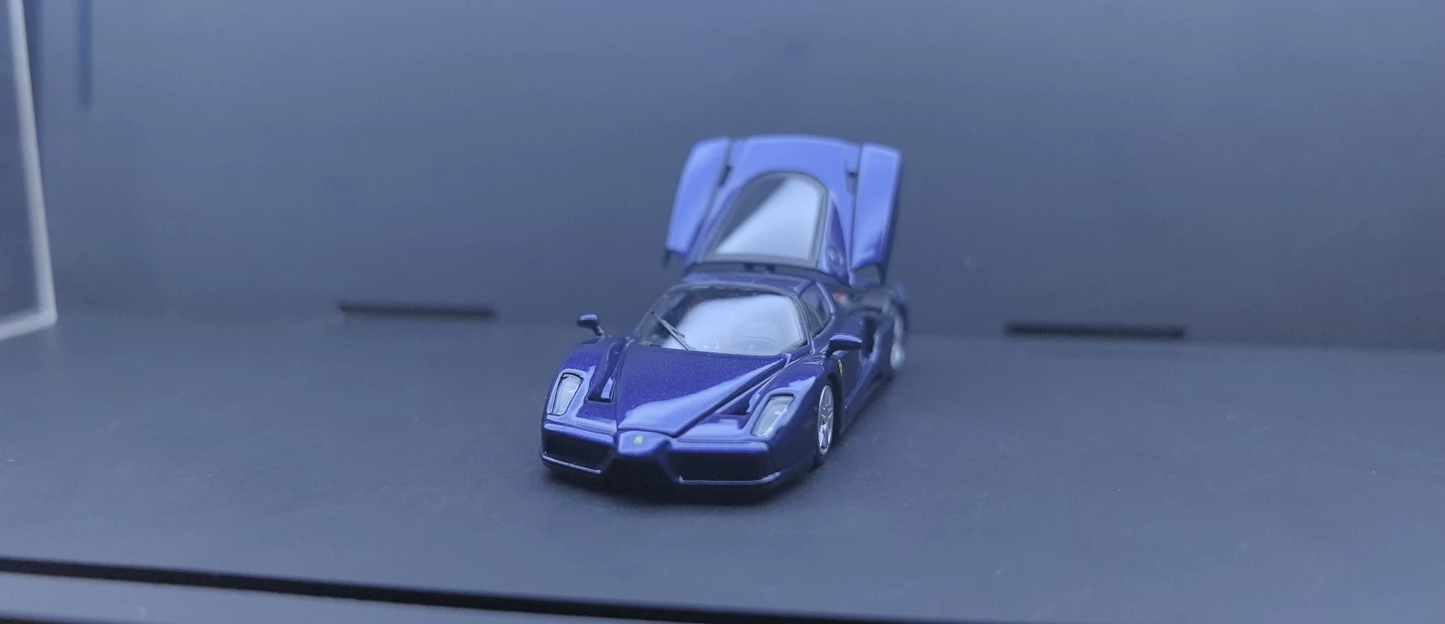 King Model 1:64 Ferrari Enzo F40 Tour de France Blue Diecast Model