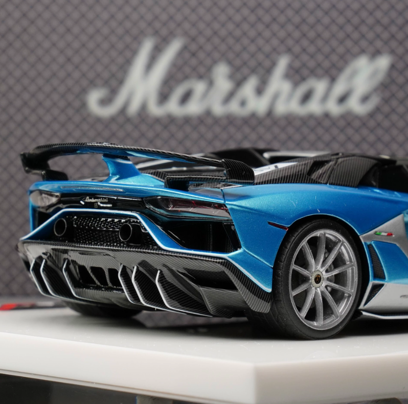 Makeup 1/43 Lamborghini Aventador SVJ 63 Roadster Blue