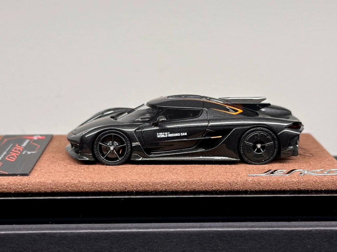 GUO x Elanus Model 1/64 Koenigsegg Jesko Absolut Grey World Record Limited 99