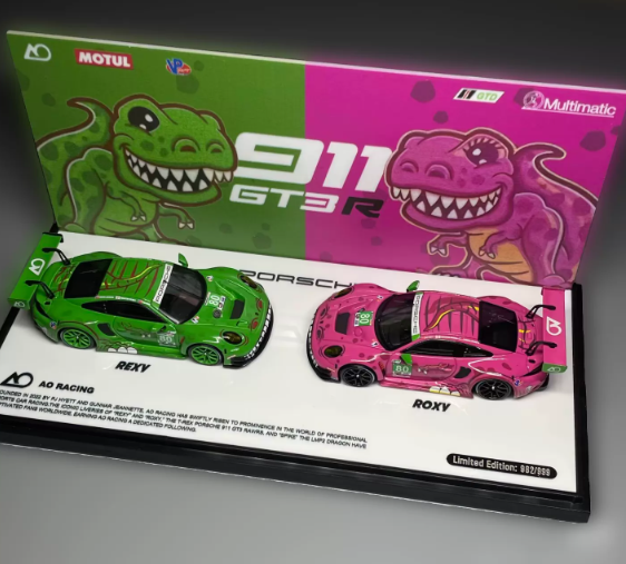STAR RACE 1/64 Porsche 911 GT3 R REXY and ROXY Limited Set