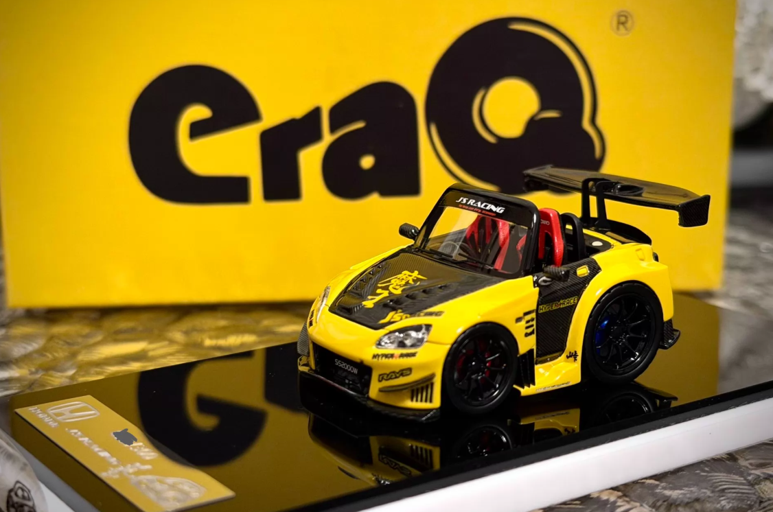 EraQ 1/64 Honda S2000 J'S Racing Maou Yellow Malaysia Exclusive