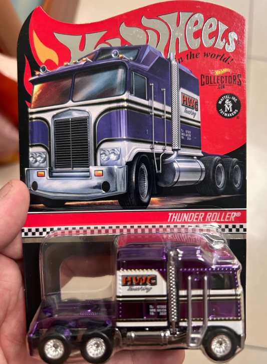 Hot Wheels RLC Thunder Roller Purple Spectraflame HWC Trucking 1 of 20000
