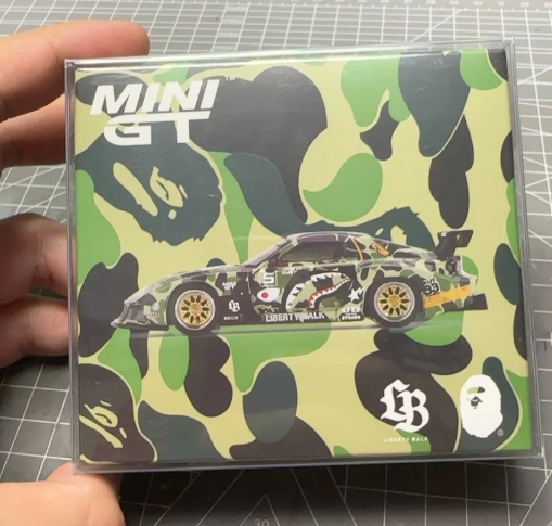 MINI GT 1/64 BAPE x LBWK Mazda RX-7 ABC Camo Diecast Model