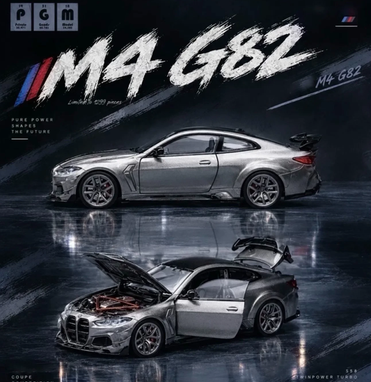 PGM 1/64 BMW M4 G82 DarwinPRO Silver Foshan APA 2026 Limited 1299