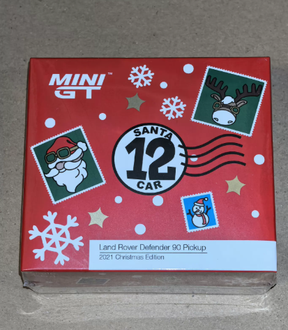 MINI GT 320 Land Rover Defender 90 Pickup 2021 Christmas Edition