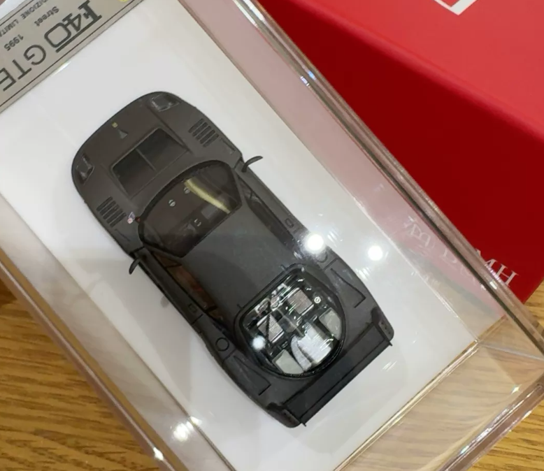 DMH 1/64 Ferrari F40 GTE Iron Grey Resin Model Limited 149