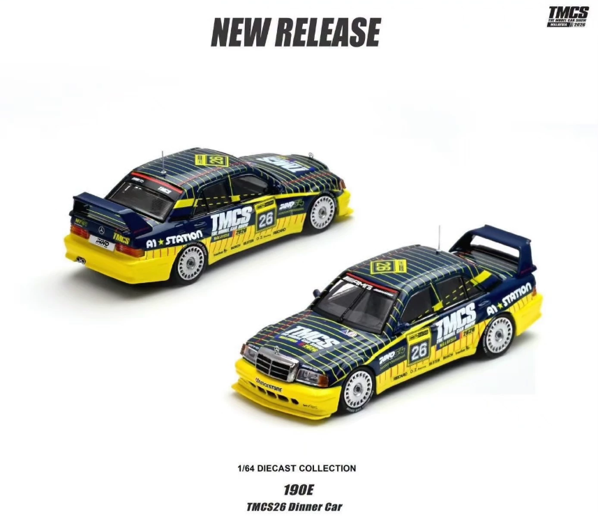 INNO 1:64 Mercedes-Benz 190E TMCS26 Dinner Car Limited Edition Model