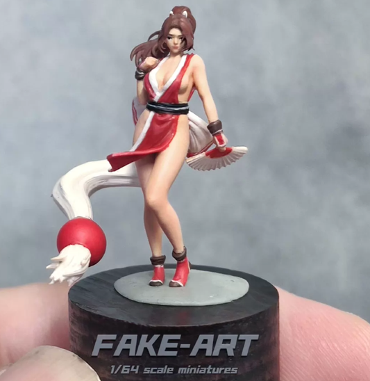 1/64 Mai Shiranui Resin Figure for Model Cars