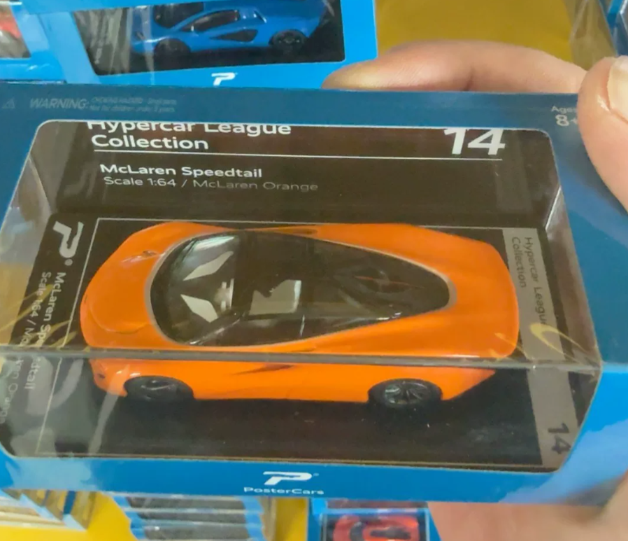 Postercars 1/64 McLaren Speedtail McLaren Orange Hypercar League 14