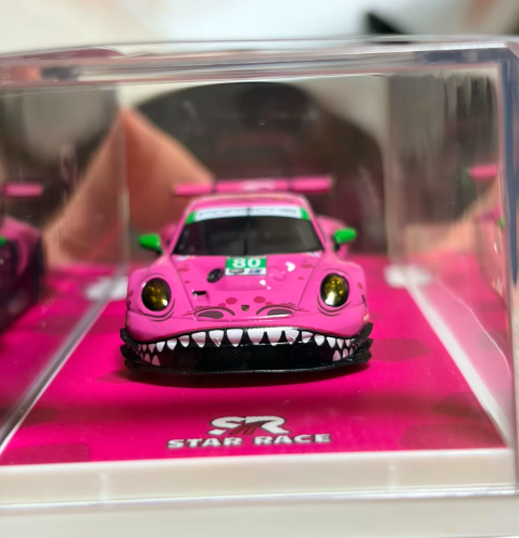 STAR RACE 1/64 Porsche 911 GT3 R Pink Dinosaur No.80 Limited
