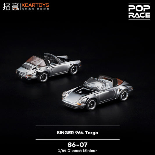 XCARTOYS x POP RACE 1/64 Singer 964 Targa S6-07 Preorder