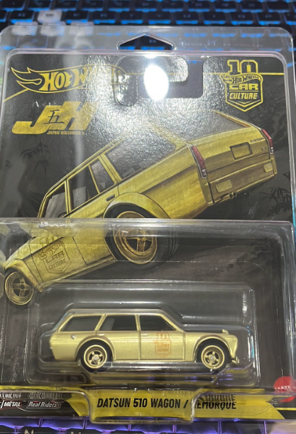 Hot Wheels Car Culture 10th Datsun 510 Wagon Gold Chase 0of5 Japanese Historics