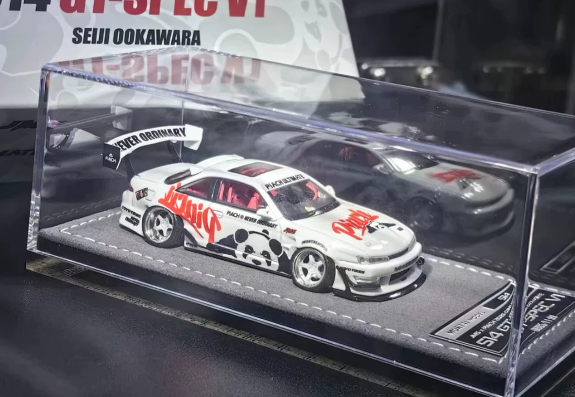 MORTAL x JMS 1/64 Nissan Silvia S14 PiACH Panda Chengdu Limited