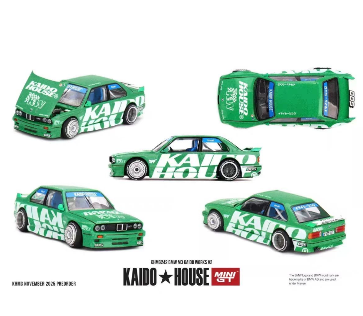 Kaido House Mini GT 1/64 BMW M3 E30 Kaido Works V2 Green