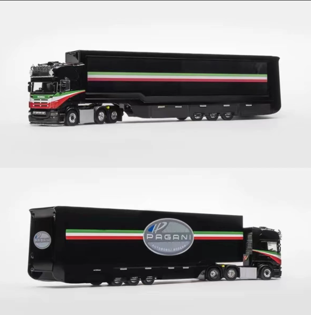 HH Model 1/64 Scania S730 Gull Wing Double Decker Transporter