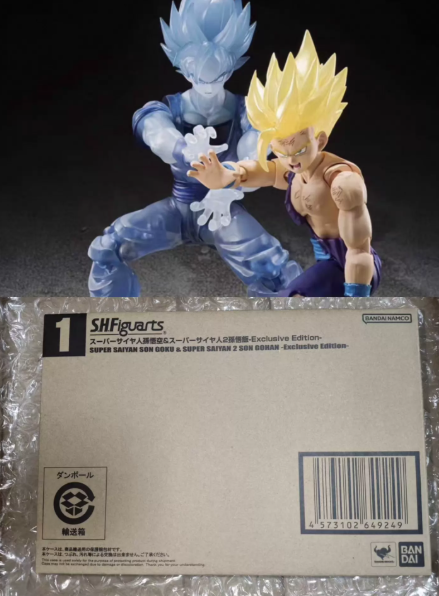 Bandai SHF Dragon Ball Z SSJ Goku & SSJ2 Gohan SDCC Exclusive
