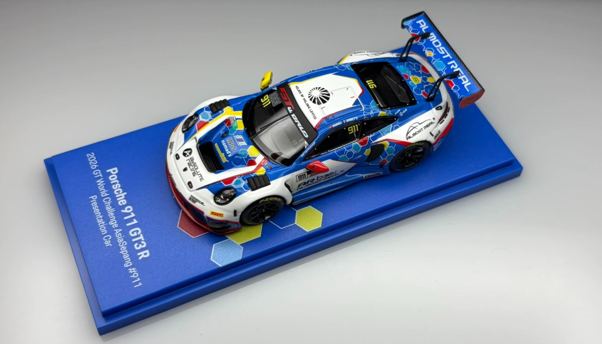 AR Box Almost Real Porsche 911 GT3 R 2026 GTWC Asia Sepang 911 Diecast Model